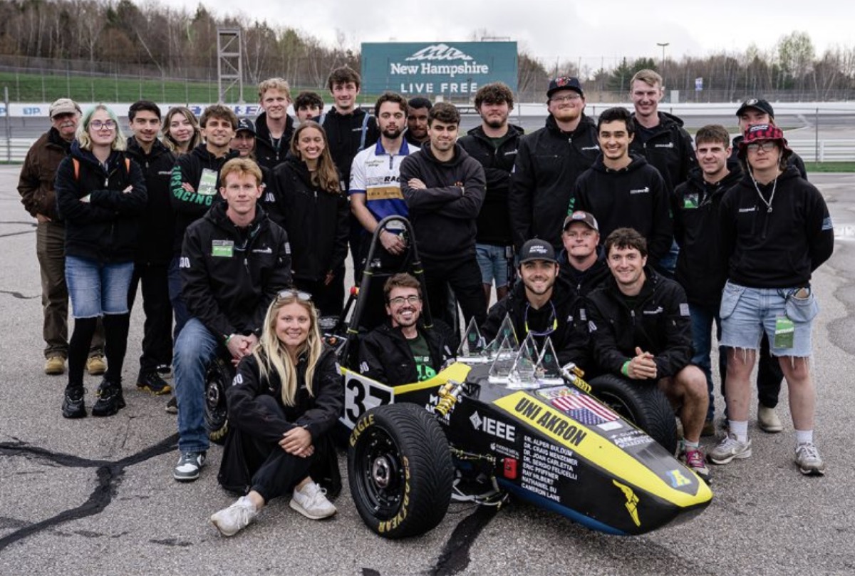 Zips Racing Formula SAE team at the track